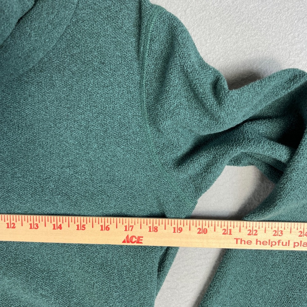 Deso Cowl Neck Fleece Puilover Womans Medium Green Gorpcore Warm Pockets USA - Picture 7 of 8